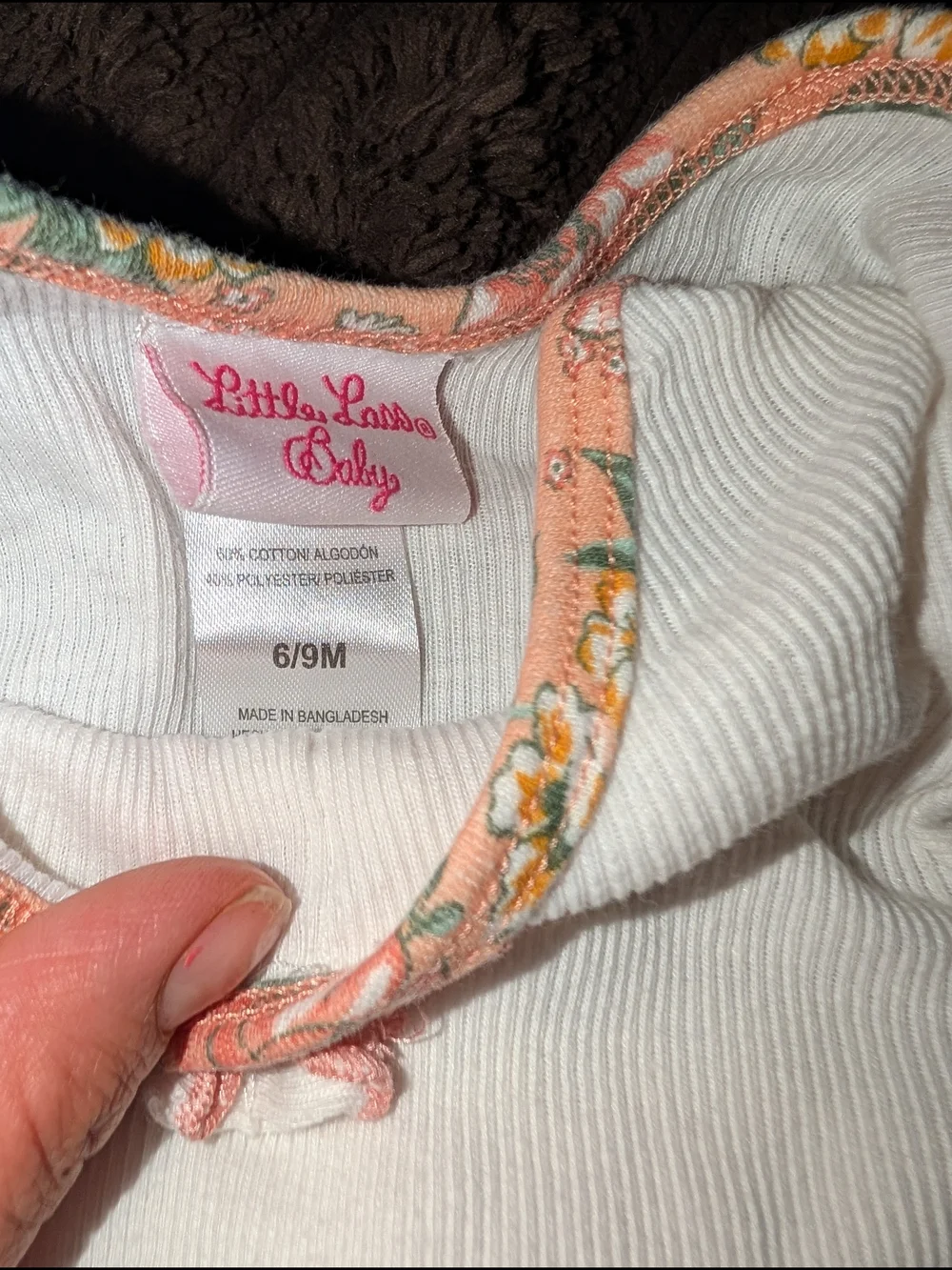 Little Lass White Top with Pink Floral Pants Kids Matching Set - Picture 3 of 3